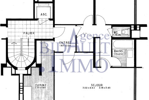 Plan Appartement 3/4 Pièces Résidence Elysée 2 La Celle-Saint-Cloud