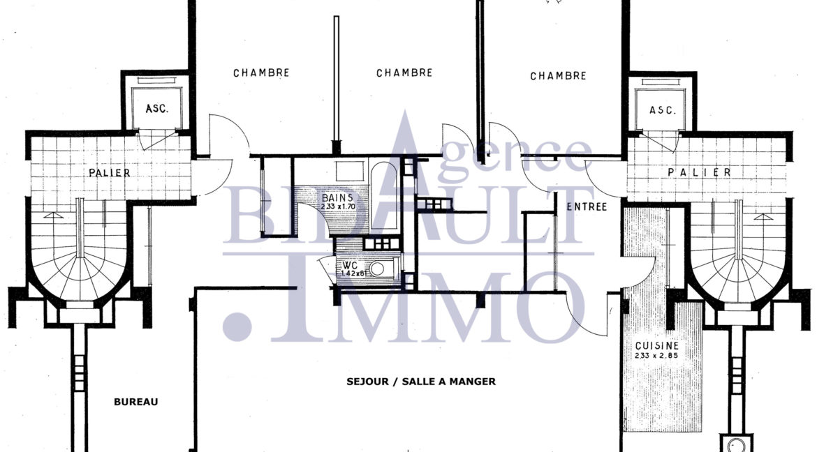 Plan Appartement 6 Pièces Résidence Elysée 2 La Celle-Saint-Cloud