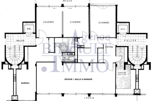 Plan Appartement 6 Pièces Résidence Elysée 2 La Celle-Saint-Cloud