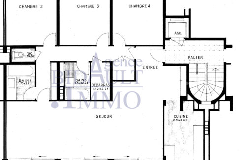 Plan Appartement 5/6 Pièces Résidence Elysée 2