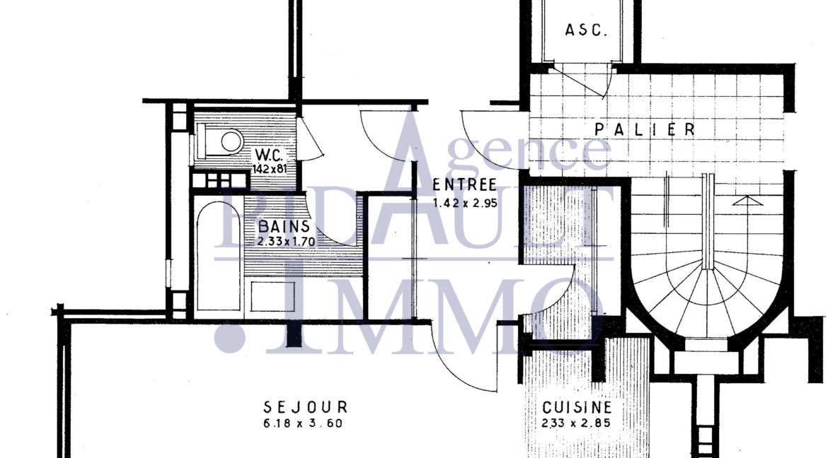Plan Appartement 2/3 Pièces La Celle-Saint-Cloud - Résidence Elysée 2